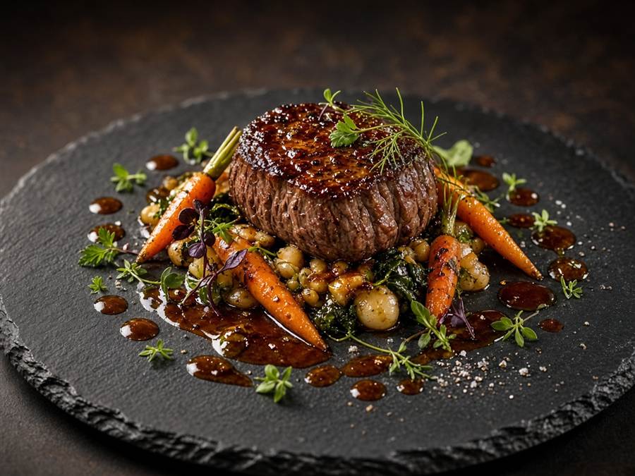 Plat gastronomique signature